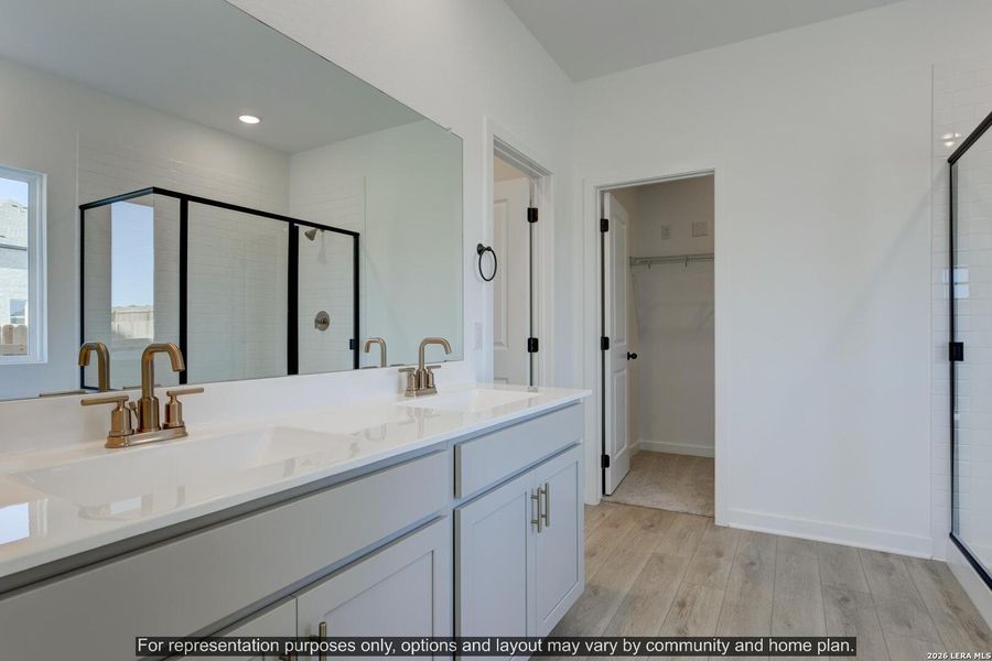 Furnished interior view inside a new home in The Wilder, Adkins (Image 7).