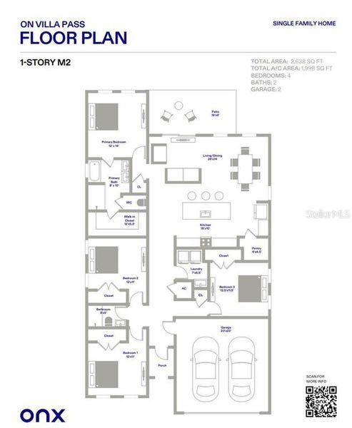 2D floor plan layout of this home in , Mascotte, FL (Image 2). 2D floor plan layout of this home in , Mascotte, FL (Image 2).