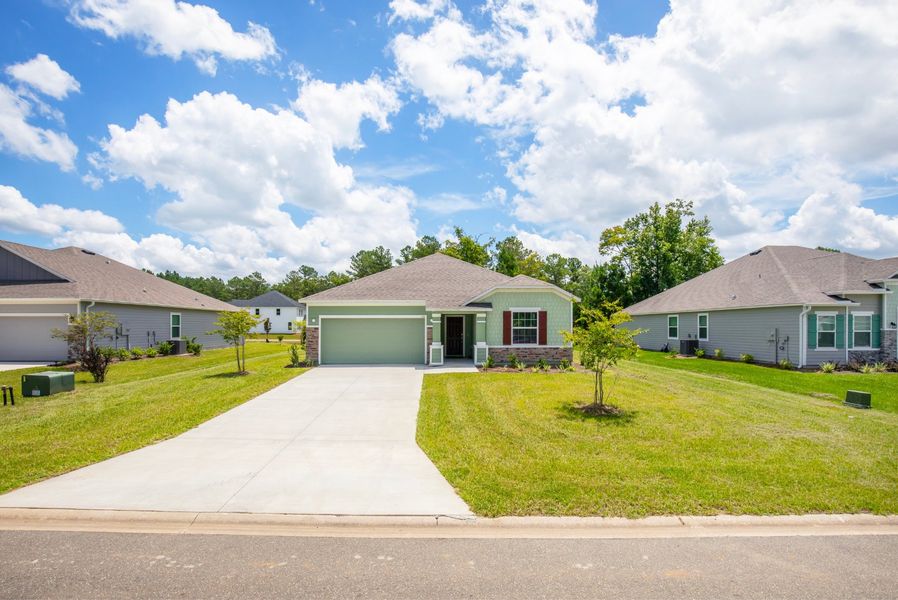 Representative exterior photo of a completed home built from the Memphis by Maronda Homes in Brookshire Green, Kingsland, GA (Image 2).