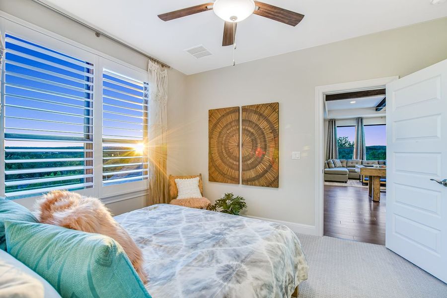 Representative furnished interior of a home built from the Madera II by Giddens Homes in Scofield Farms Estates, Georgetown (Image 14).