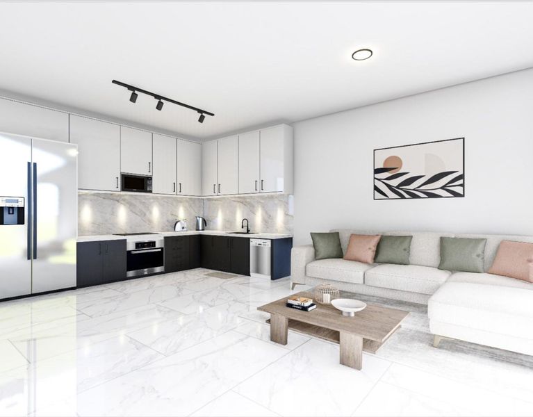 Furnished interior view inside a new home in , Pompano Beach (Image 5).