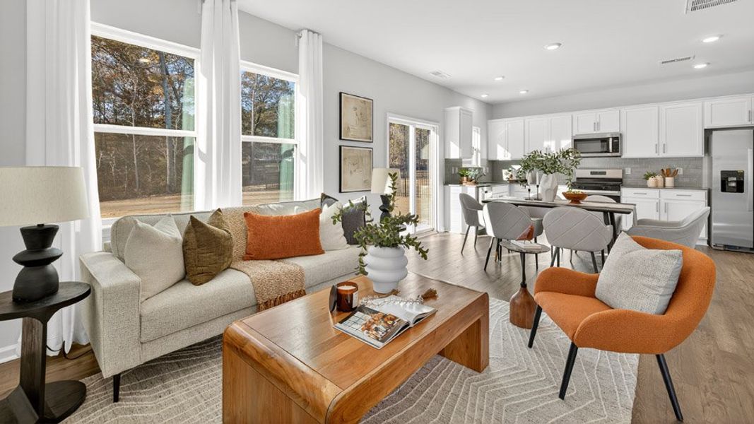 Representative furnished interior of a home built from the TAYLOR by D.R. Horton in Galvins Ridge, Sanford (Image 4).