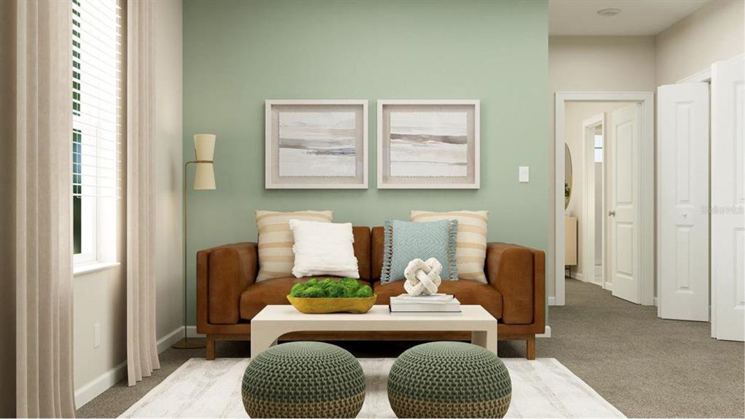 Furnished interior view inside a new home in , Clermont (Image 3).