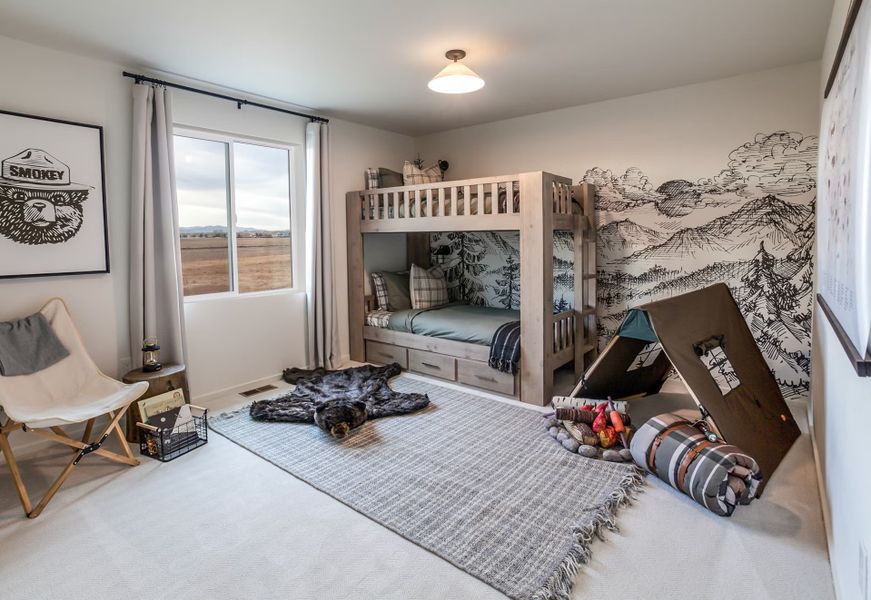 Representative furnished interior of a home built from the Oakley by Hartford Homes in Trailside Story Collection - Single Family Homes, Timnath (Image 34).