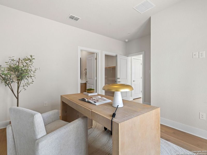 Furnished interior view inside a new home in , San Antonio (Image 16). Furnished interior view inside a new home in , San Antonio (Image 16).