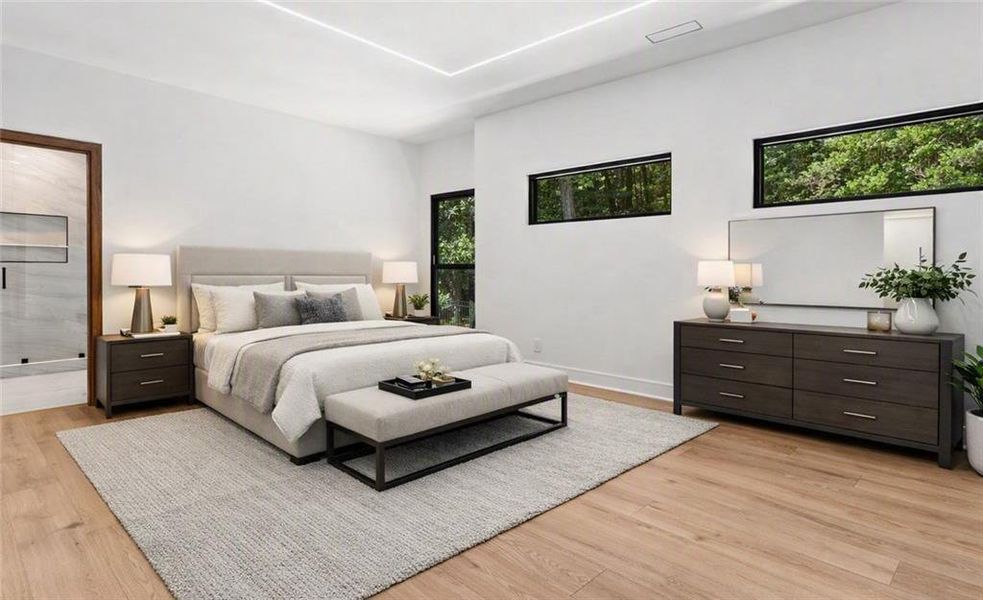 Furnished interior view inside a new home in , Atlanta (Image 19).