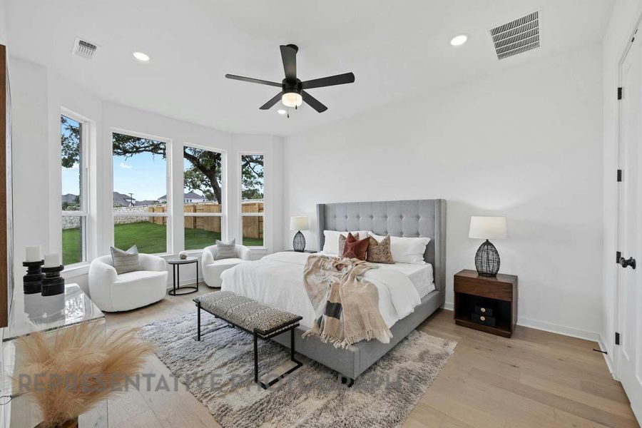 Furnished interior view inside a new home in Parkside On The River: 50ft. lots, Georgetown (Image 6).