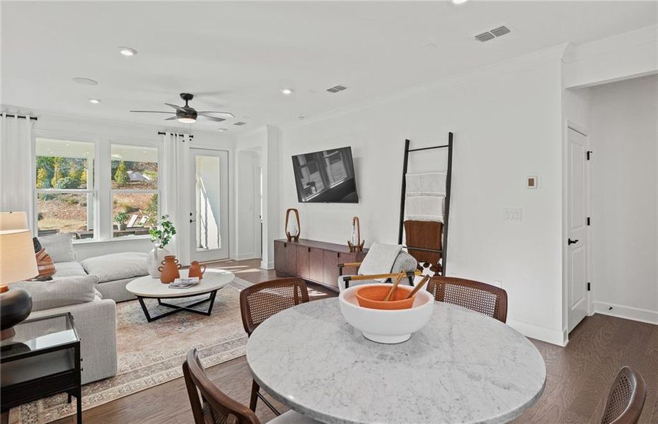 Furnished interior view inside a new home in Sun City Peachtree, Griffin (Image 15).