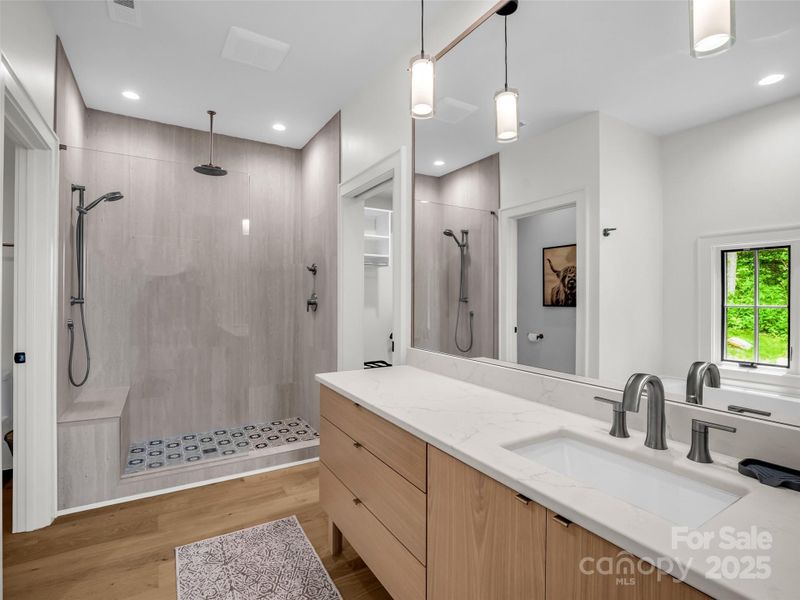 Furnished interior view inside a new home in , Mill Spring (Image 31).