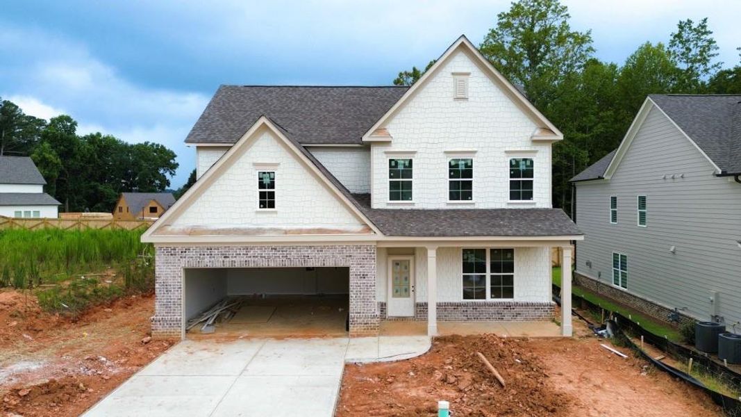 In-progress construction of a new home in Hemingway, Flowery Branch, GA (Image 9).