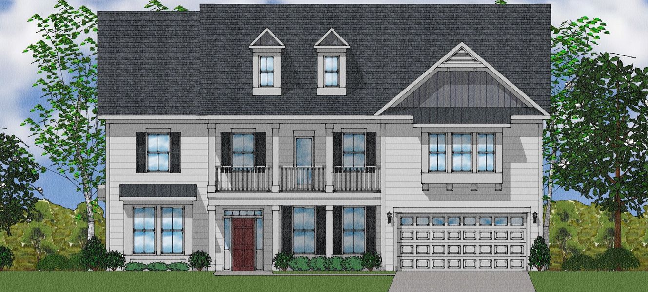 Representative exterior photo of a completed home built from the Rutledge II - Elite Collection by Mungo Homes in Suter Estates, Easley, SC (Image 33).