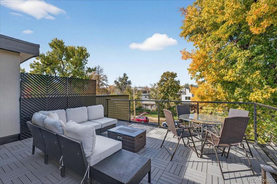 Exterior details and patio area of a home in , Denver (Image 29).