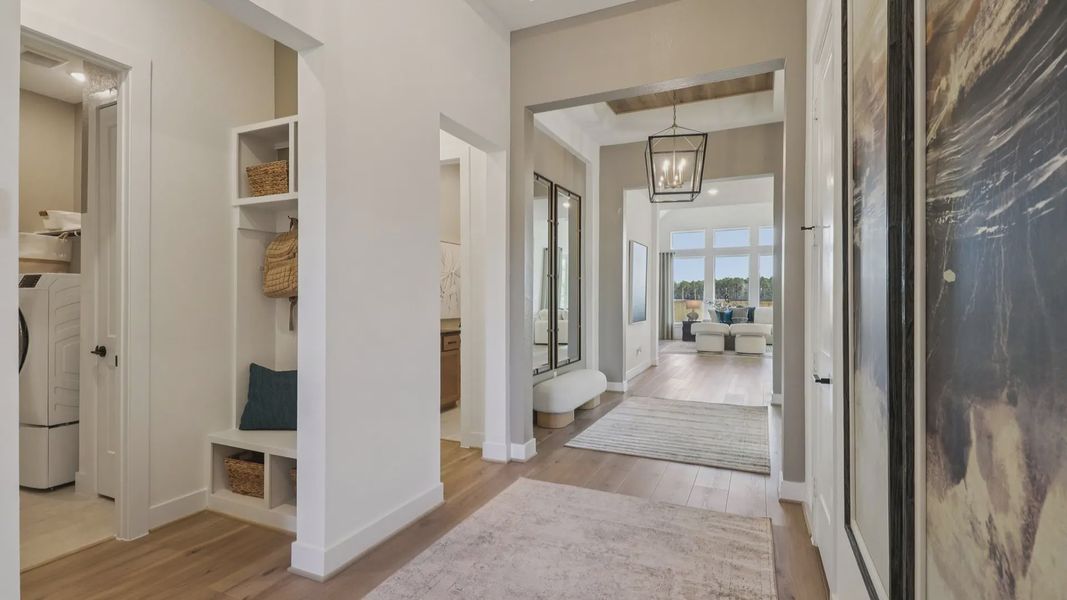Representative furnished interior of a home built from the Marbella by Chesmar Homes in Audubon, Magnolia (Image 7).