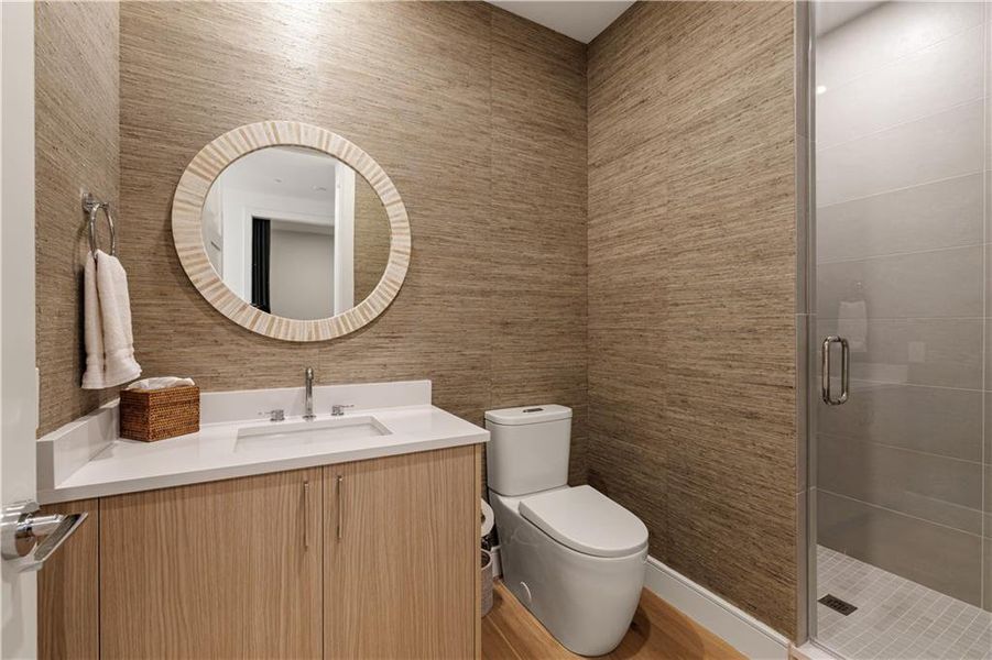 Furnished interior view inside a new home in , Atlanta (Image 9).