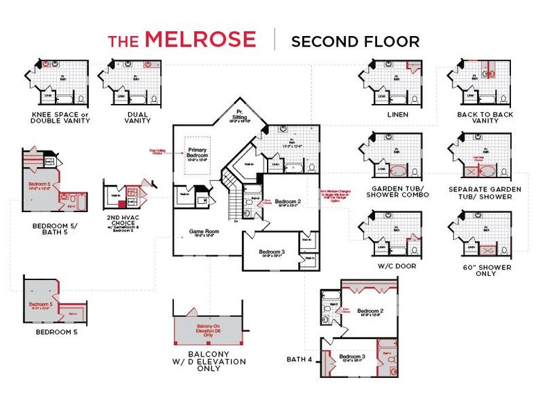 Melrose Floor Plan Second Floor