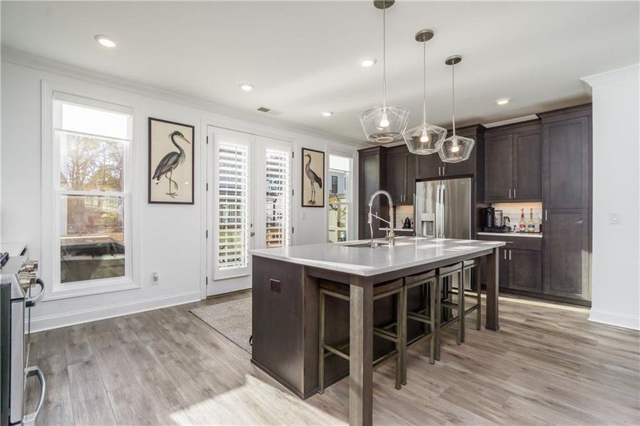 Furnished interior view inside a new home in Evanshire Single Family, Duluth (Image 7).