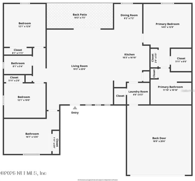 2D floor plan layout of this home in , Palm Coast, FL (Image 5). 2D floor plan layout of this home in , Palm Coast, FL (Image 5).