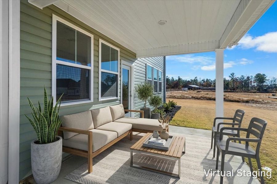 Exterior details and patio area of a home in Windsor, North Augusta (Image 26).