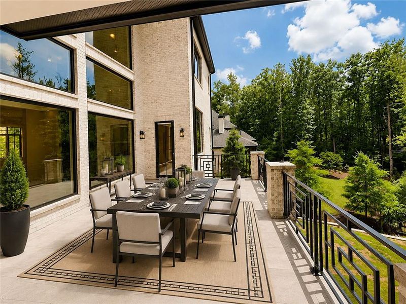 Exterior details and patio area of a home in , Alpharetta (Image 34).