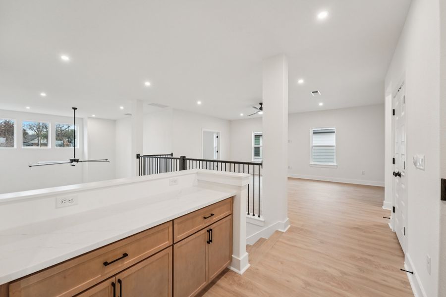 Furnished interior view inside a new home in Sauls Ranch, Round Rock (Image 11).