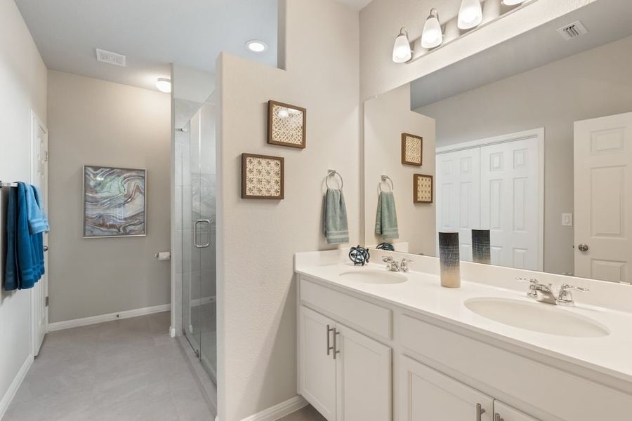 Furnished interior view inside a new home in Messinger Village, Austin (Image 16).
