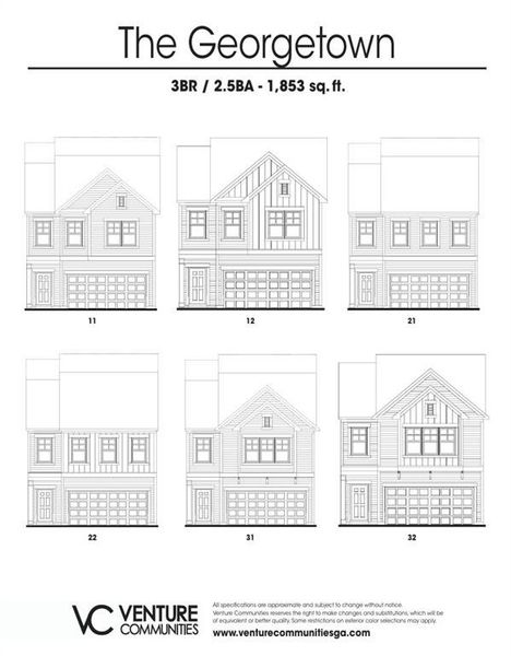 Exterior rendering of this home design in , Calhoun, GA (Image 3). Exterior rendering of this home design in , Calhoun, GA (Image 3).