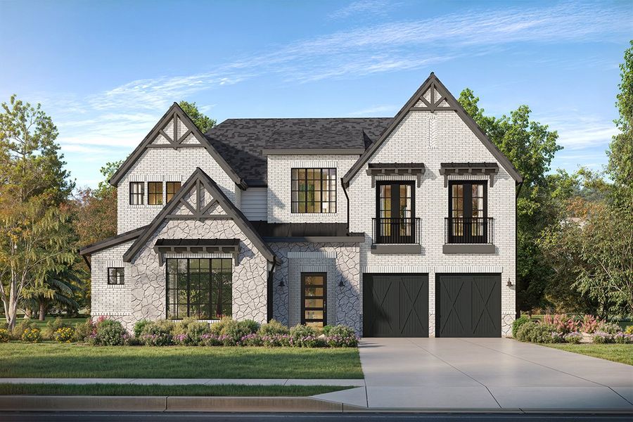 Representative exterior photo of a completed home built from the Brookside by Landon Homes in Fields - Brookside North, Frisco, TX (Image 2). Representative exterior photo of a completed home built from the Brookside by Landon Homes in Fields - Brookside North, Frisco, TX (Image 2).