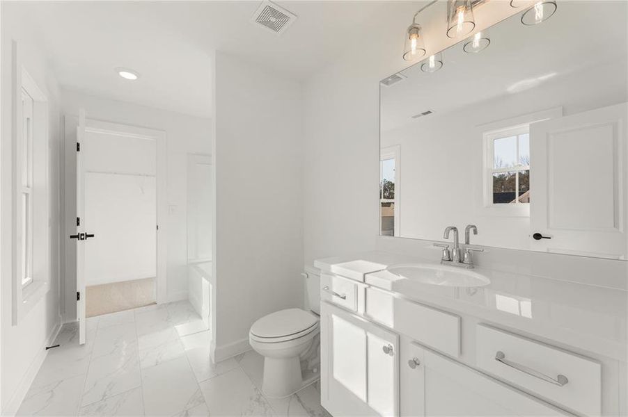 Furnished interior view inside a new home in Autumn Brook, Canton (Image 19).