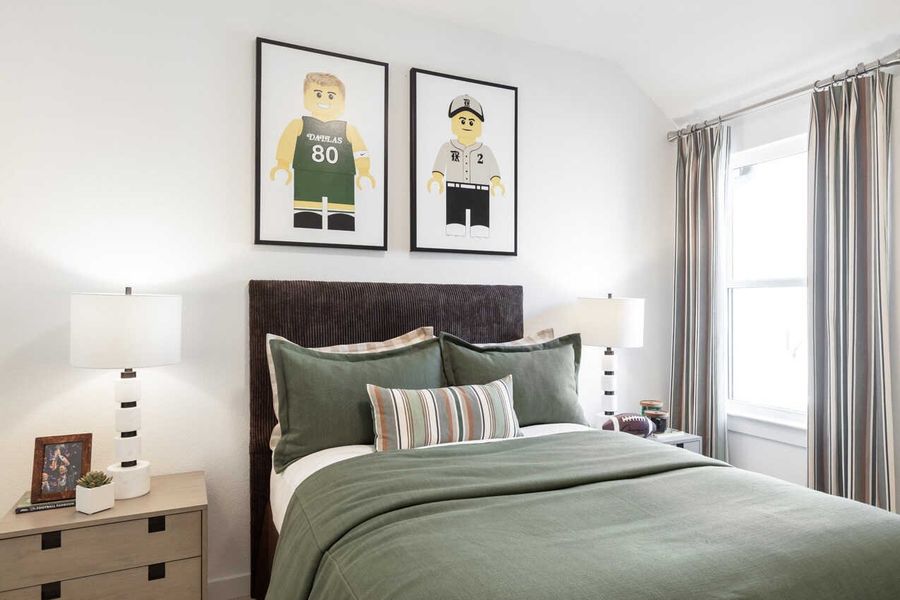 Representative Secondary Bedroom - some options shown