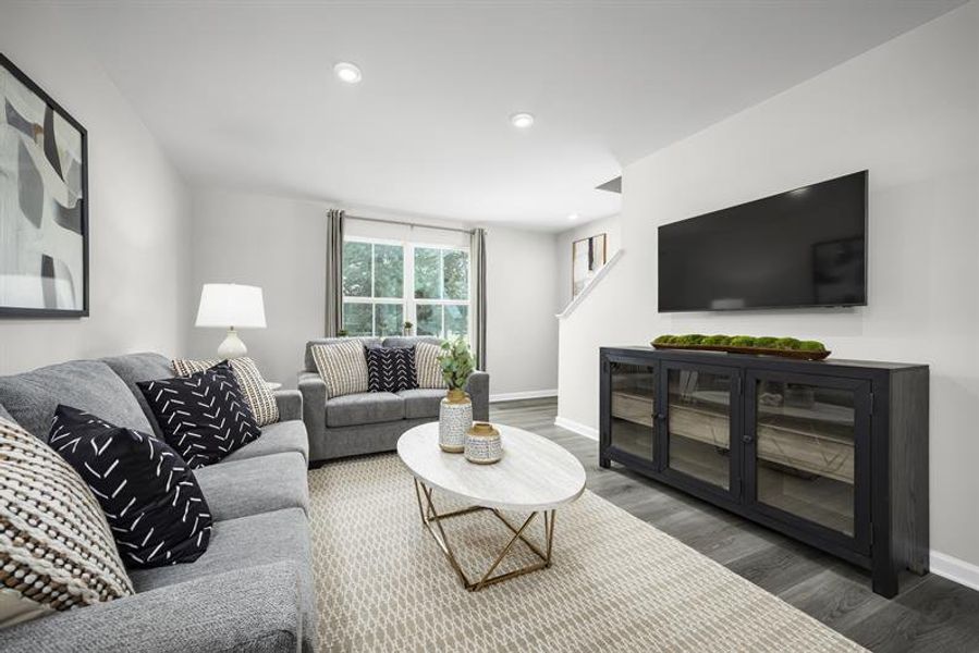 Furnished interior view inside a new home in Robin Creek, Charlotte (Image 8).