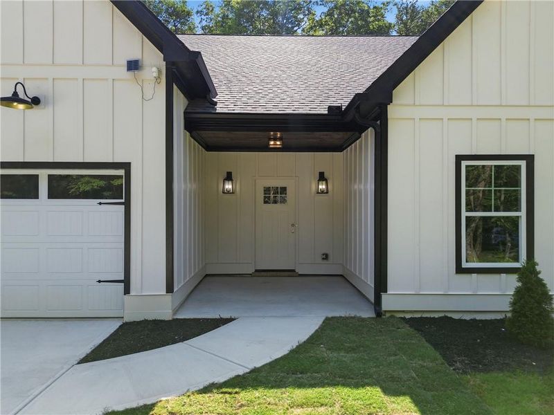 Exterior details and patio area of a home in , Rydal (Image 3).