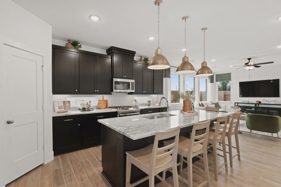 Representative furnished interior of a home built from the Rosewood by Chesmar Homes in Bridgeland, Elgin (Image 5).
