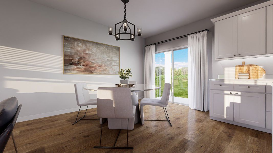 Furnished interior view inside a new home in The Cove at Mallard Crossing, Summerville (Image 4).