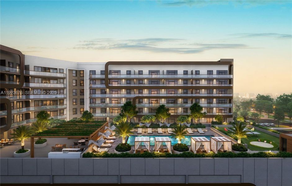 Condo located in Hallandale Beach, FL showcasing its design and architecture (Image 4).