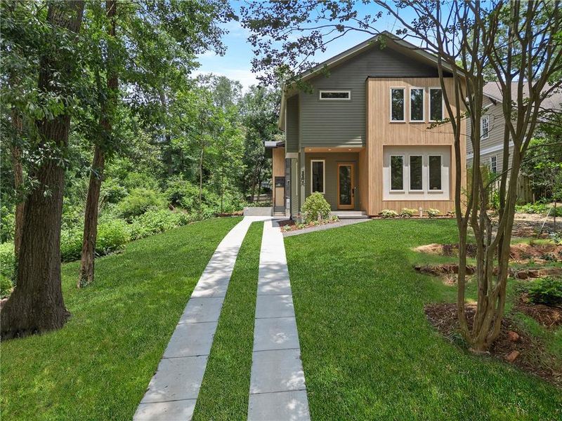 Front exterior of a new home in , Decatur, GA, highlighting curb appeal (Image 26).