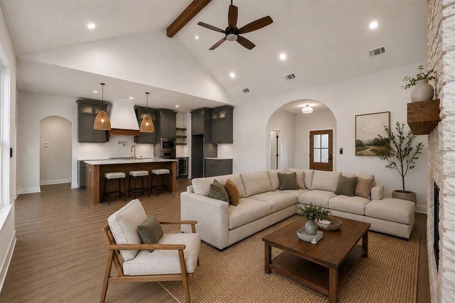 Furnished interior view inside a new home in , Farmersville (Image 5). Furnished interior view inside a new home in , Farmersville (Image 5).