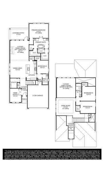 2D floor plan layout of this home in Audubon, Magnolia, TX (Image 4).