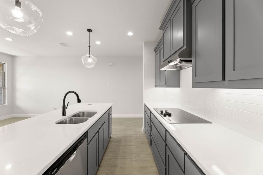 Front exterior of a new home in Main Street Village, Mansfield, TX, highlighting curb appeal (Image 12). Front exterior of a new home in Main Street Village, Mansfield, TX, highlighting curb appeal (Image 12).