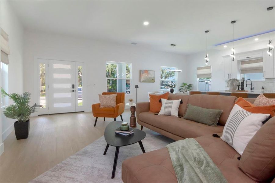 Furnished interior view inside a new home in , Gulfport (Image 5). Furnished interior view inside a new home in , Gulfport (Image 5).