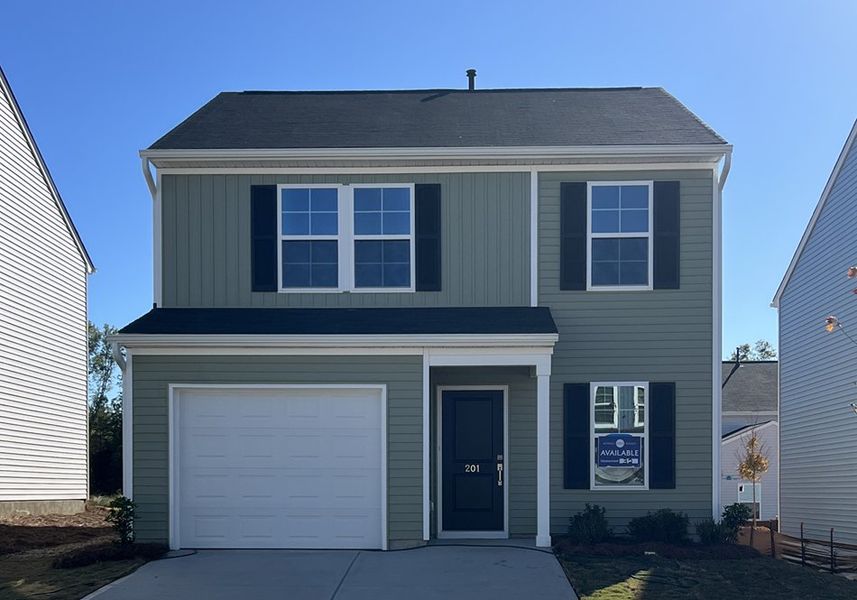 Exterior details and patio area of a home in Braxton Place, Moore (Image 1).