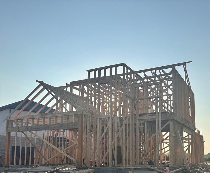 Front exterior of a new home in , Iowa Colony, TX, highlighting curb appeal (Image 2).