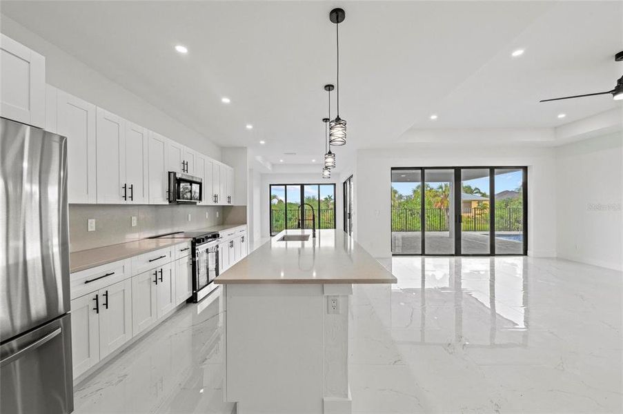 Furnished interior view inside a new home in , Punta Gorda (Image 9). Furnished interior view inside a new home in , Punta Gorda (Image 9).