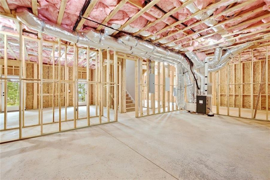 In-progress construction of a new home in , Flowery Branch, GA (Image 58).