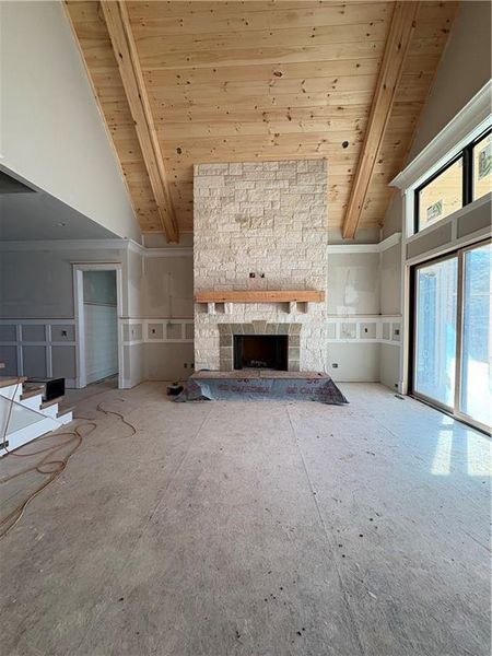 In-progress construction of a new home in , Gainesville, GA (Image 58).