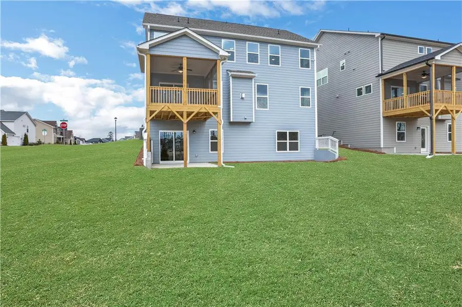 Exterior details and patio area of a home in Twin Lakes, Hoschton (Image 3). Exterior details and patio area of a home in Twin Lakes, Hoschton (Image 3).