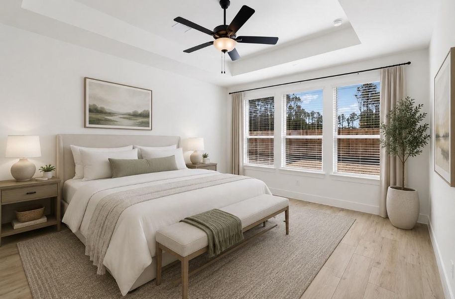Furnished interior view inside a new home in The Highlands, Porter (Image 9).