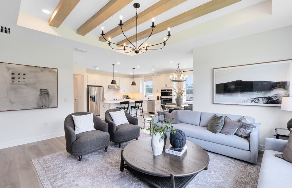 Representative furnished interior of a home built from the Highgate by Pulte Homes in Waterstone at Halifax Plantation, Ormond Beach (Image 12).