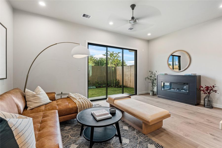 Furnished interior view inside a new home in Willowbend Point, Houston (Image 11).