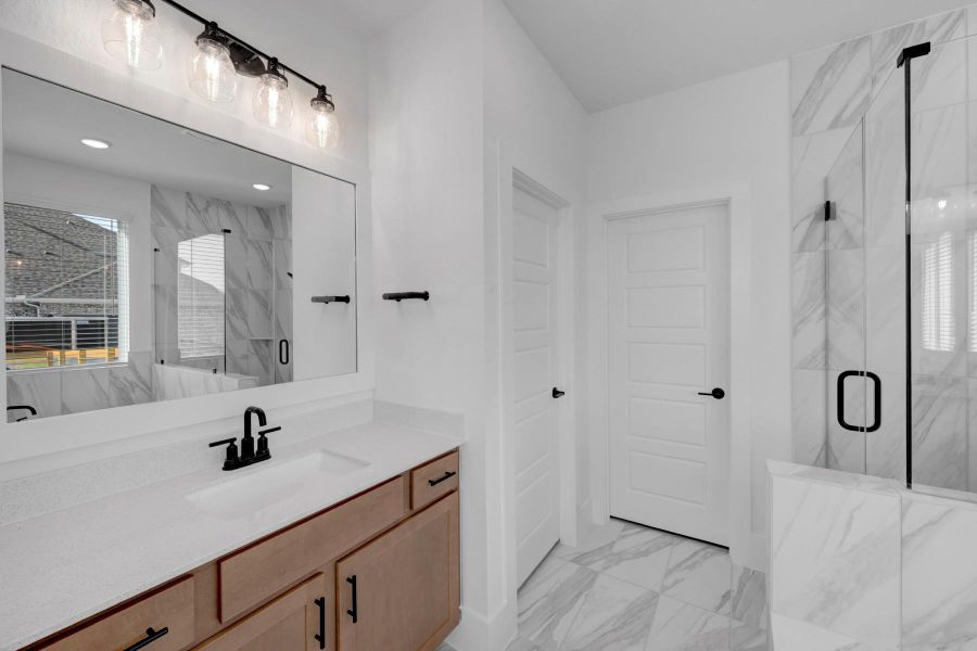 Furnished interior view inside a new home in Lone Star Landing, Montgomery (Image 13).