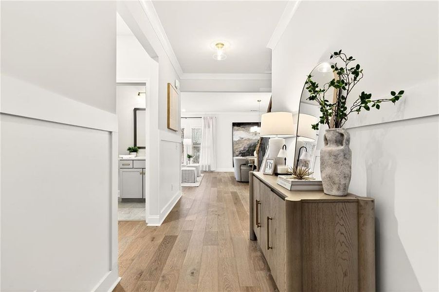 Furnished interior view inside a new home in River Rock, Ball Ground (Image 13).